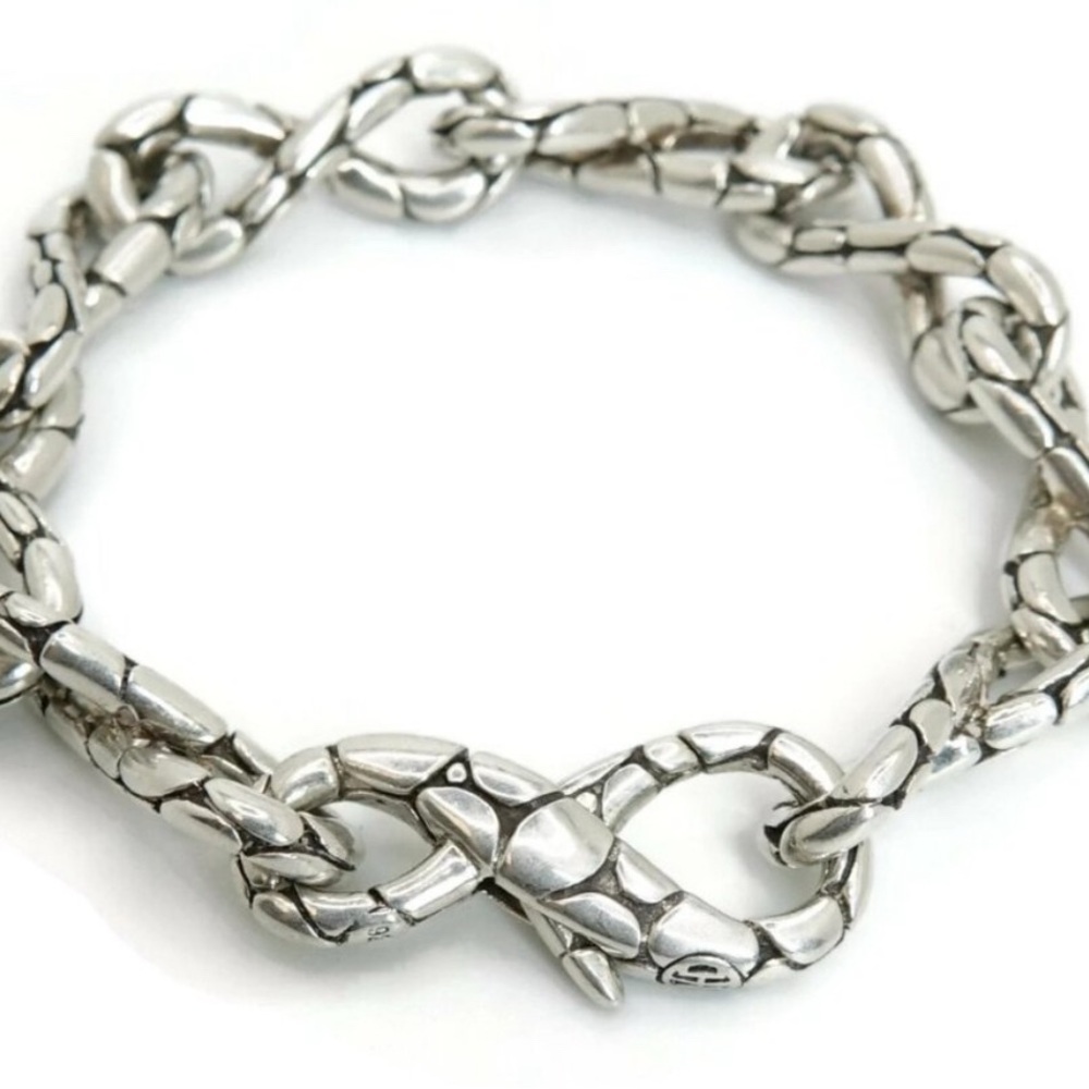 John Hardy Kali Pebble Infinity Bracelet Sterling Silver